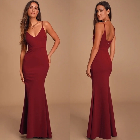 Lulus Dresses & Skirts - Lulus Infinite Glory Wine Red Maxi Dress XL Wedding Party Guest Prom Formal NWOT